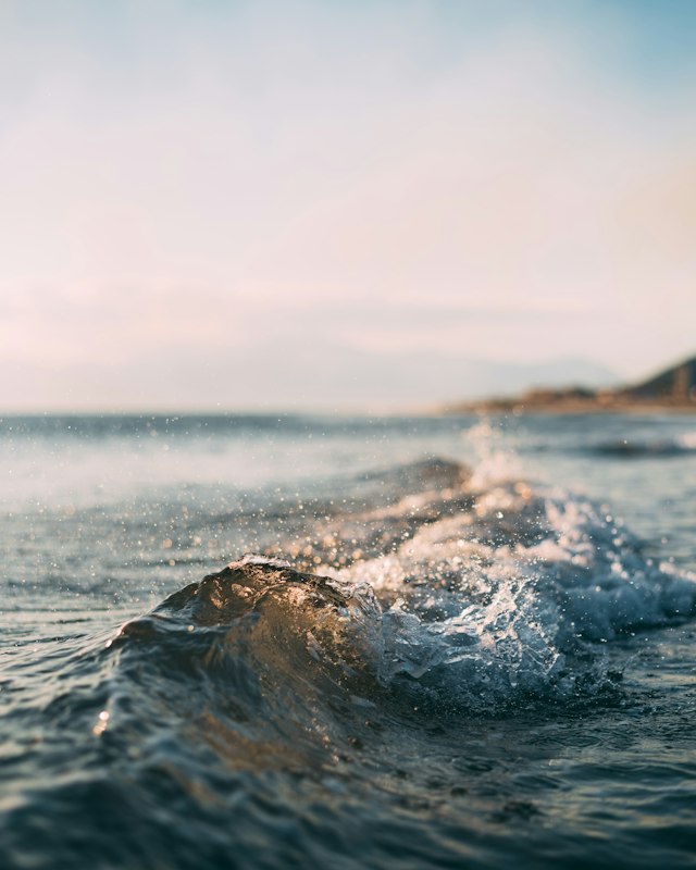A breaking ocean wave